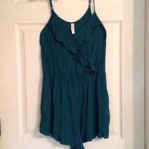 Teal romper, XL
